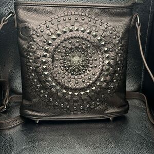 American Bling‎ Crossbody leather bag, fair used condition